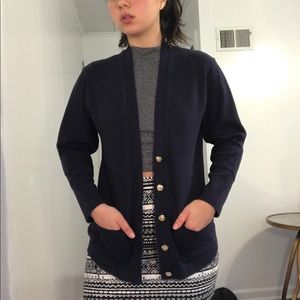 Navy cardigan